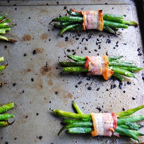 Bacon Wrapped Green Beans Side Dish