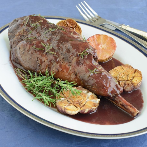 ARosemary, Garlic and Lemon Roasted Lamb Leg Recipe For Easter
