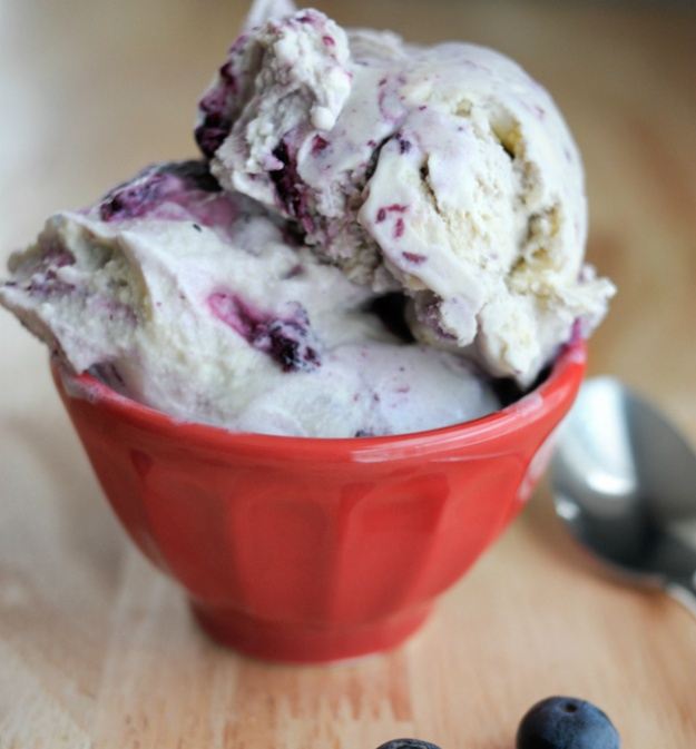 Blueberry Vanilla Ice Cream