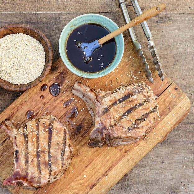 Grilled Sesame Pork Chops Recipe Memorial Day