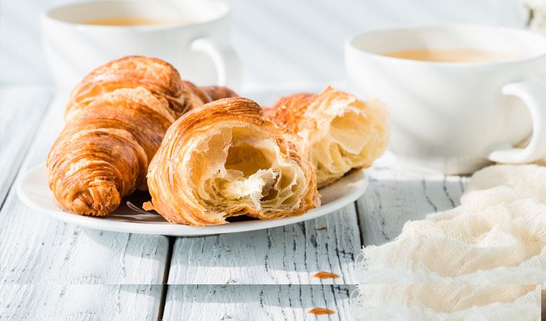 photo of delicious croissants